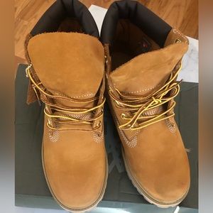 Timberland Premium 6” waterproof boot in wheat nubuck